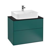 Тумба под раковину Villeroy & Boch Finion 800х501 мм F09200GS кедр/чёрный