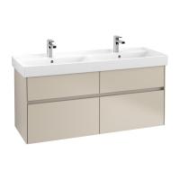 Тумба под раковину Villeroy & Boch Collaro 1254х444 мм C01300VK мягкий серый