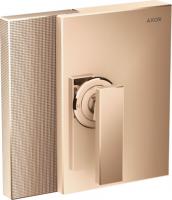 Смеситель для душа Axor Edge (внешняя часть) с алмазной огранкой 46651300 полированное красное золото