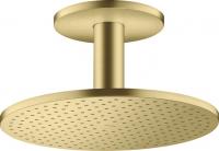 Верхний душ Axor ShowerSolutions 300 2jet с потолочным подсоединением 35304950 шлифованная медь