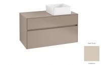 Тумба под раковину Villeroy & Boch Collaro 1000х500 мм C04000VK мягкий серый