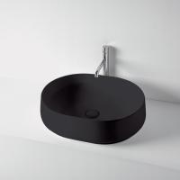 Раковина накладная Kerasan F10 560х440 мм 460531 чёрный матовый