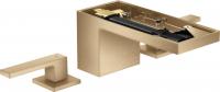 Смеситель для раковины Axor MyEdition на 3 отверстия (без панели) 47052140 бронза шлифованная