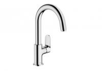Смеситель для раковины Hansgrohe Vernis Blend 200 ComfortZone высокий поворотный излив, донный клапан 71554000