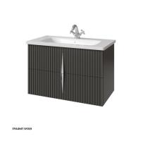 Тумба под раковину Caprigo Novara 80 750х468 мм (2 ящика) 35916 SF-019 графит