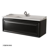 Тумба под раковину Caprigo Ponza-A 120 1190х469 мм 13515 В042 чёрный алюминий