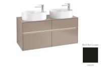 Тумба под раковину Villeroy & Boch Collaro 1200х500 мм с подсветкой C060L0PD чёрный матовый