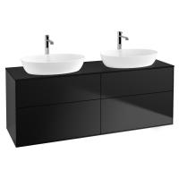 Тумба под раковину Villeroy & Boch Finion 1600х501 мм F84200PD чёрный матовый