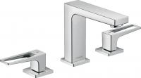 Смеситель для раковины Hansgrohe Metropol 110 ComfortZone 3 отверстия, донный клапан 74514000