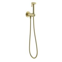 Комплект гигиенического душа Aqueduto Pureza AquaLock встраиваемый PUR0150 шлифованное золото