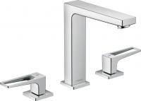 Смеситель для раковины Hansgrohe Metropol 160 ComfortZone 3 отверстия, донный клапан 74515000