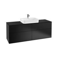 Тумба под раковину Villeroy & Boch Finion 1600х501 мм F44200PD чёрный матовый