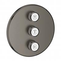 Вентиль Grohe Grohtherm SmartControl (внешняя часть для 3 потребителей) 29 122 A00 тёмный графит