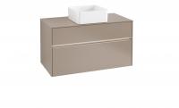 Тумба под раковину Villeroy & Boch Collaro 1000х500 мм с подсветкой C038L0VG трюфель серый