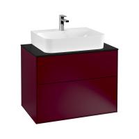 Тумба под раковину Villeroy & Boch Finion 800х501 мм F09200HB пион/чёрный