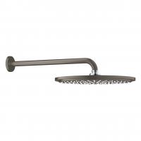 Верхний душ Grohe Rainshower Cosmopolitan 310 (кронштейн 380 мм, 1 режим струи) 26 066 AL0 тёмный графит матовый