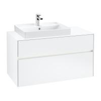 Тумба под раковину Villeroy & Boch Collaro 1000х500 мм с подсветкой C017L0MS белый матовый