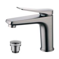 Смеситель для раковины Lemark Bronx донный клапан LM3706GM графит
