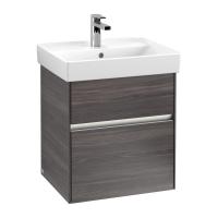 Тумба под раковину Villeroy & Boch Collaro 510х414 мм с подсветкой C007L0FQ дуб графитовый