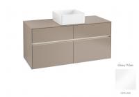 Тумба под раковину Villeroy & Boch Collaro 1200х500 мм с подсветкой C041L0DH белый глянцевый