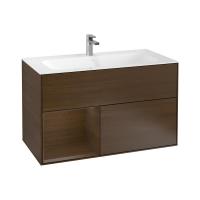 Тумба под раковину Villeroy & Boch Finion 996х498 мм F030GNGN орех/орех