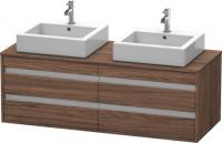 Тумба под раковину Duravit Ketho 1400х550 мм KT6657B2121 тёмный орех