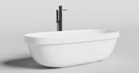 Ванна отдельностоящая Salini Greca In S-Stone 180х80 см 104821M белый матовый