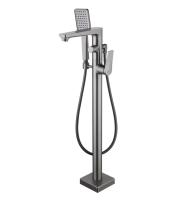 Смеситель для ванны Lemark Bronx напольный LM3744GM графит