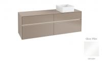 Тумба под раковину Villeroy & Boch Collaro 1600х500 мм с подсветкой C051L0DH белый глянцевый