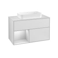 Тумба под раковину Villeroy & Boch Finion 1000х501 мм F651MTMT белый матовый/белый матовый