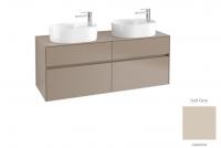 Тумба под раковину Villeroy & Boch Collaro 1400х500 мм C06400VK мягкий серый