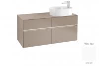 Тумба под раковину Villeroy & Boch Collaro 1200х500 мм с подсветкой C059L0MS белый матовый