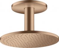 Верхний душ Axor ShowerSolutions 250 2jet с потолочным подсоединением 35297310 шлифованное красное золото