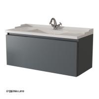 Тумба под раковину Caprigo Ponza-A 100 990х469 мм гладкий фасад 13514 F L810 графит