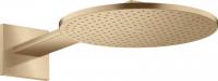 Верхний душ Axor ShowerSolutions 300 1jet с держателем 35300140 шлифованная бронза