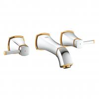Смеситель для раковины Grohe Grandera S-Size настенный (внешняя часть) на 3 отверстия 20 414 IG0 хром/золото