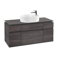 Тумба под раковину Villeroy & Boch Legato 1200х500 мм с подсветкой B774L0FQ дуб графитовый