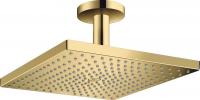 Верхний душ Hansgrohe Raindance E 300 1jet с потолочным подсоединением 26250990 полированное золото