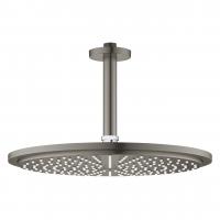 Верхний душ Grohe Rainshower Cosmopolitan 310 (потолочный кронштейн 142 мм, 1 режим струи) 26 067 AL0 тёмный графит матовый