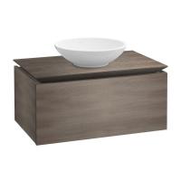 Тумба под раковину Villeroy & Boch Legato 1000х500 мм с подсветкой B571L0FQ дуб графитовый