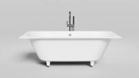 Ванна встраиваемая Salini Ornella Axis S-Stone 180х80 см 103421M белый матовый