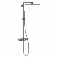 Душевая система с термостатом для душа Grohe Euphoria SmartControl System 310 мм Cube Duo 26 508 AL0 тёмный графит матовый