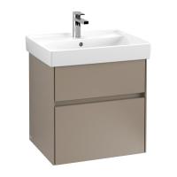 Тумба под раковину Villeroy & Boch Collaro 554х444 мм C00800VG трюфель серый