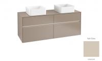 Тумба под раковину Villeroy & Boch Collaro 1400х500 мм с подсветкой C048L0VK мягкий серый