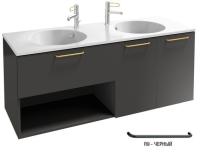 Тумба под раковину Jacob Delafon Odeon Rive Gauche 1400х508 мм EB2556-R9-N14 серый антрацит