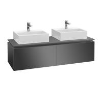 Тумба под раковину Villeroy & Boch Legato 1400х500 мм B66800FP серый глянцевый