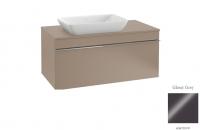 Тумба под раковину Villeroy & Boch Venticello 957х502 мм L A94701FP серый глянцевый