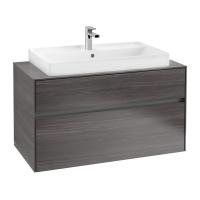 Тумба под раковину Villeroy & Boch Collaro 1000х500 мм C02000FQ дуб графитовый