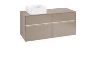 Тумба под раковину Villeroy & Boch Collaro 1200х500 мм с подсветкой C042L0VG трюфель серый