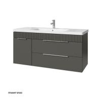 Тумба под раковину Caprigo Monbar 120 1164х446 мм (2 ящика, 1 дверь) 36317L SF-019 графит